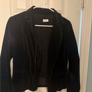 Charlotte Russe Black Velvet Blazer